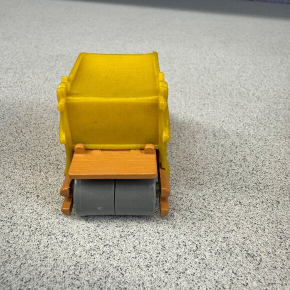 Flinstones Car Vintage 1990 Hanna-Barbera Toy Vehicle Yellow Canopy Flintmobile - Picture 2 of 6